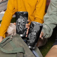 Skull Pattern Tumbler Cup I'm Never Alone - My Demon Are With Me 24/7 - Wonder Print Shop