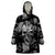 Skull Pattern Wearable Blanket Hoodie I'm Never Alone - My Demon Are With Me 24/7 - Wonder Print Shop