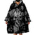 Skull Pattern Wearable Blanket Hoodie I'm Never Alone - My Demon Are With Me 24/7 - Wonder Print Shop