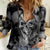 Skull Pattern Women Casual Shirt I'm Never Alone - My Demon Are With Me 24/7 - Wonder Print Shop