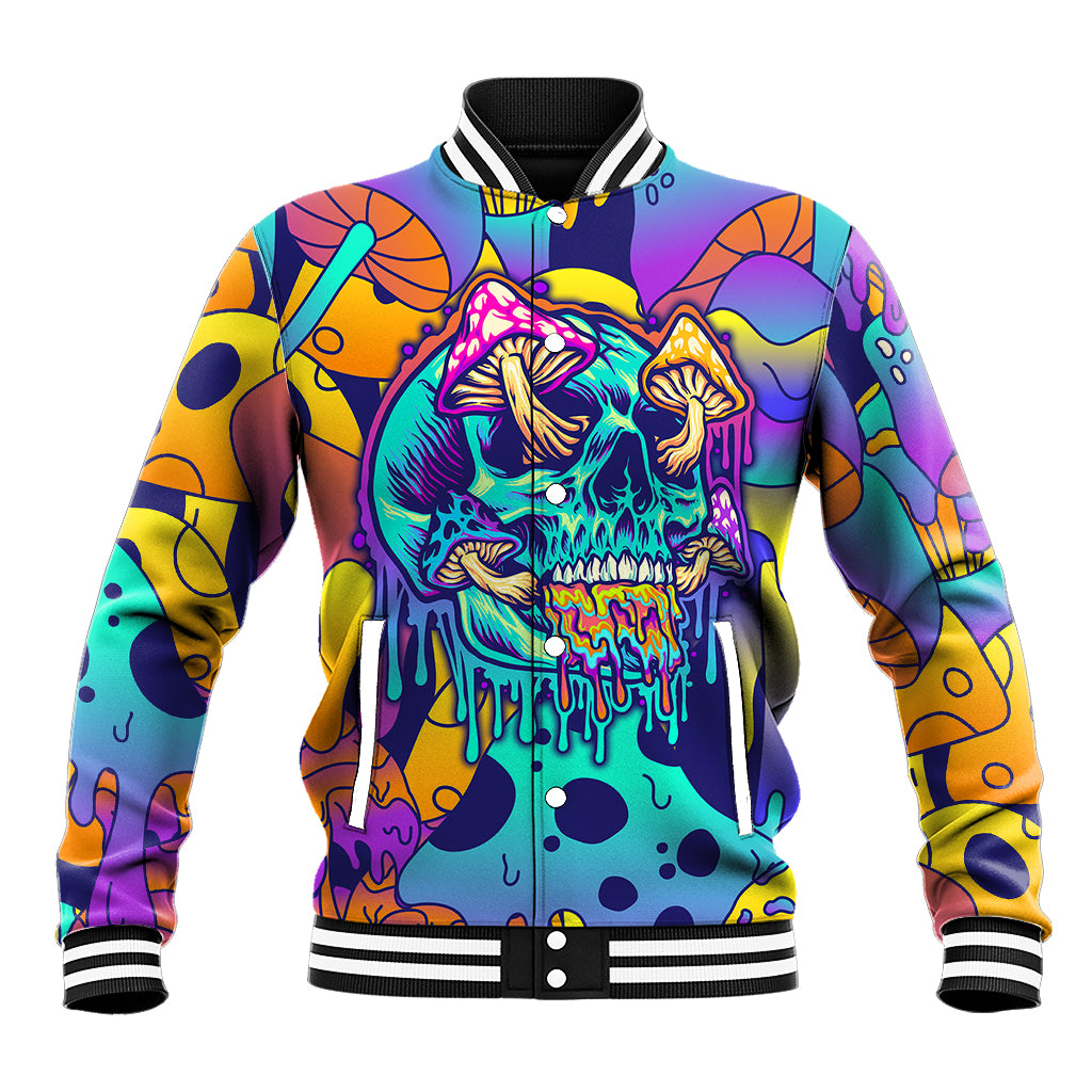 High Feel Skull Baseball Jacket What Is Heaven - Wonder Print Shop