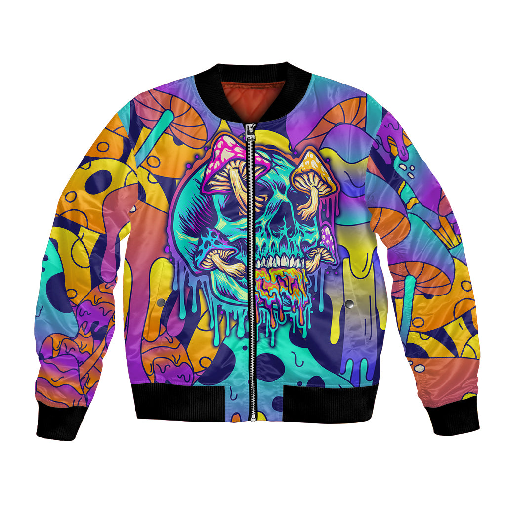 High Feel Skull Bomber Jacket What Is Heaven - Wonder Print Shop
