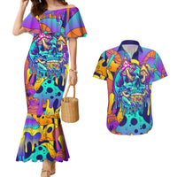 High Feel Skull Couples Matching Mermaid Dress and Hawaiian Shirt What Is Heaven - Wonder Print Shop