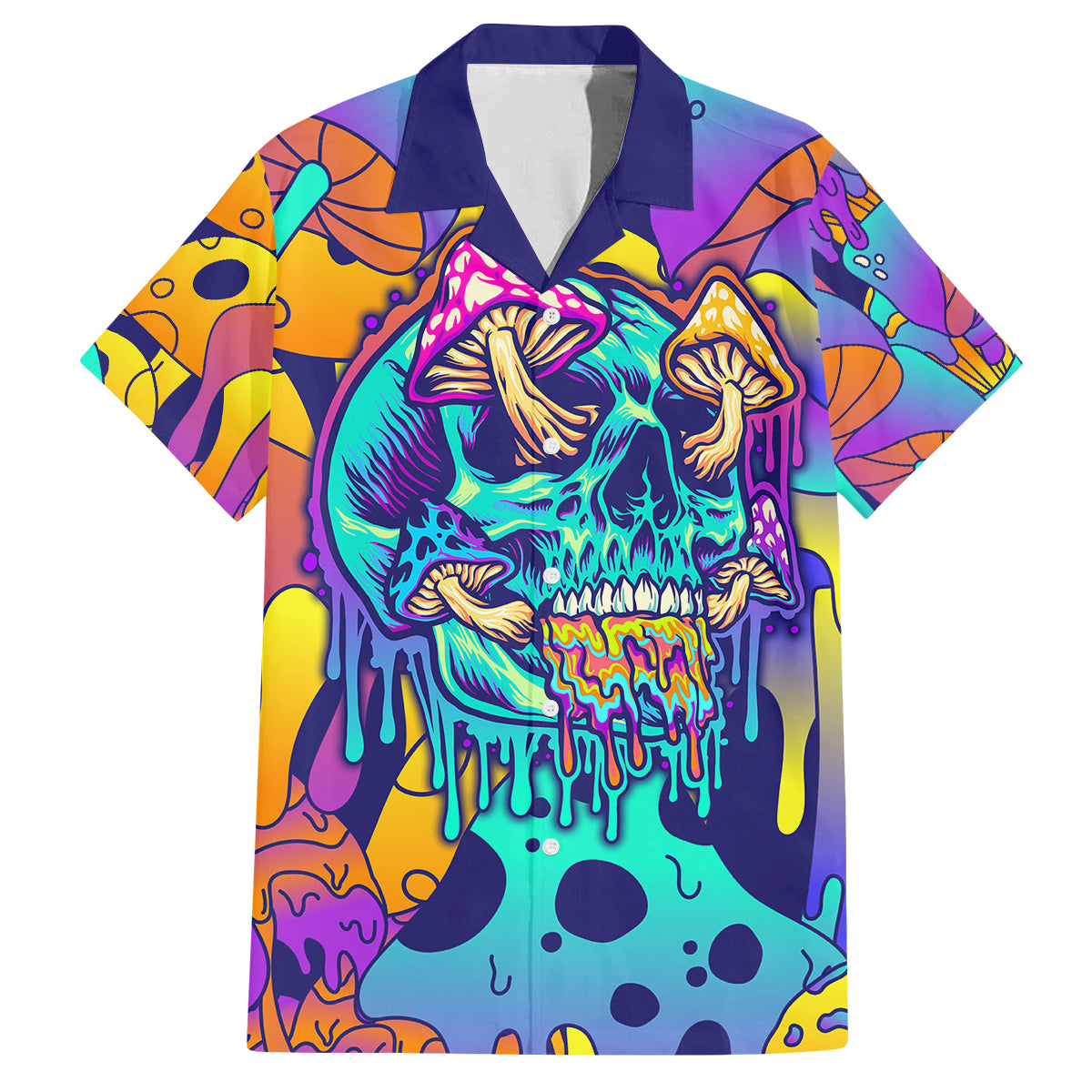 High Feel Skull Family Matching Off Shoulder Short Dress and Hawaiian Shirt What Is Heaven - Wonder Print Shop
