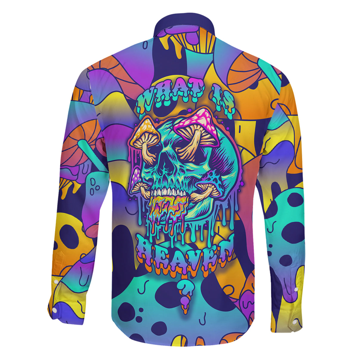 High Feel Skull Family Matching Puletasi Dress and Hawaiian Shirt What Is Heaven - Wonder Print Shop