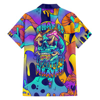 High Feel Skull Family Matching Short Sleeve Bodycon Dress and Hawaiian Shirt What Is Heaven - Wonder Print Shop