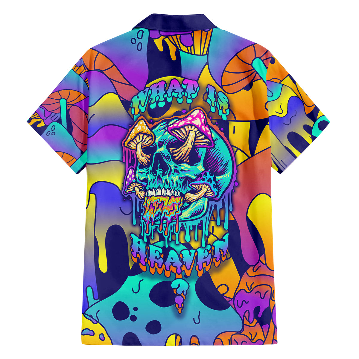 High Feel Skull Family Matching Tank Maxi Dress and Hawaiian Shirt What Is Heaven - Wonder Print Shop