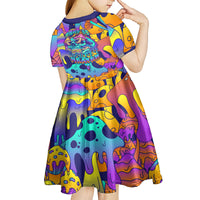 High Feel Skull Kid Short Sleeve Dress What Is Heaven - Wonder Print Shop