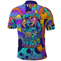 High Feel Skull Polo Shirt What Is Heaven - Wonder Print Shop
