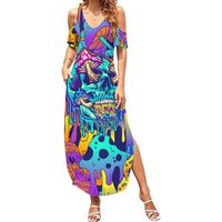 High Feel Skull Summer Maxi Dress What Is Heaven - Wonder Print Shop