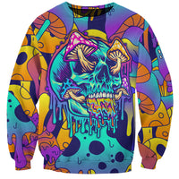 High Feel Skull Sweatshirt What Is Heaven - Wonder Print Shop