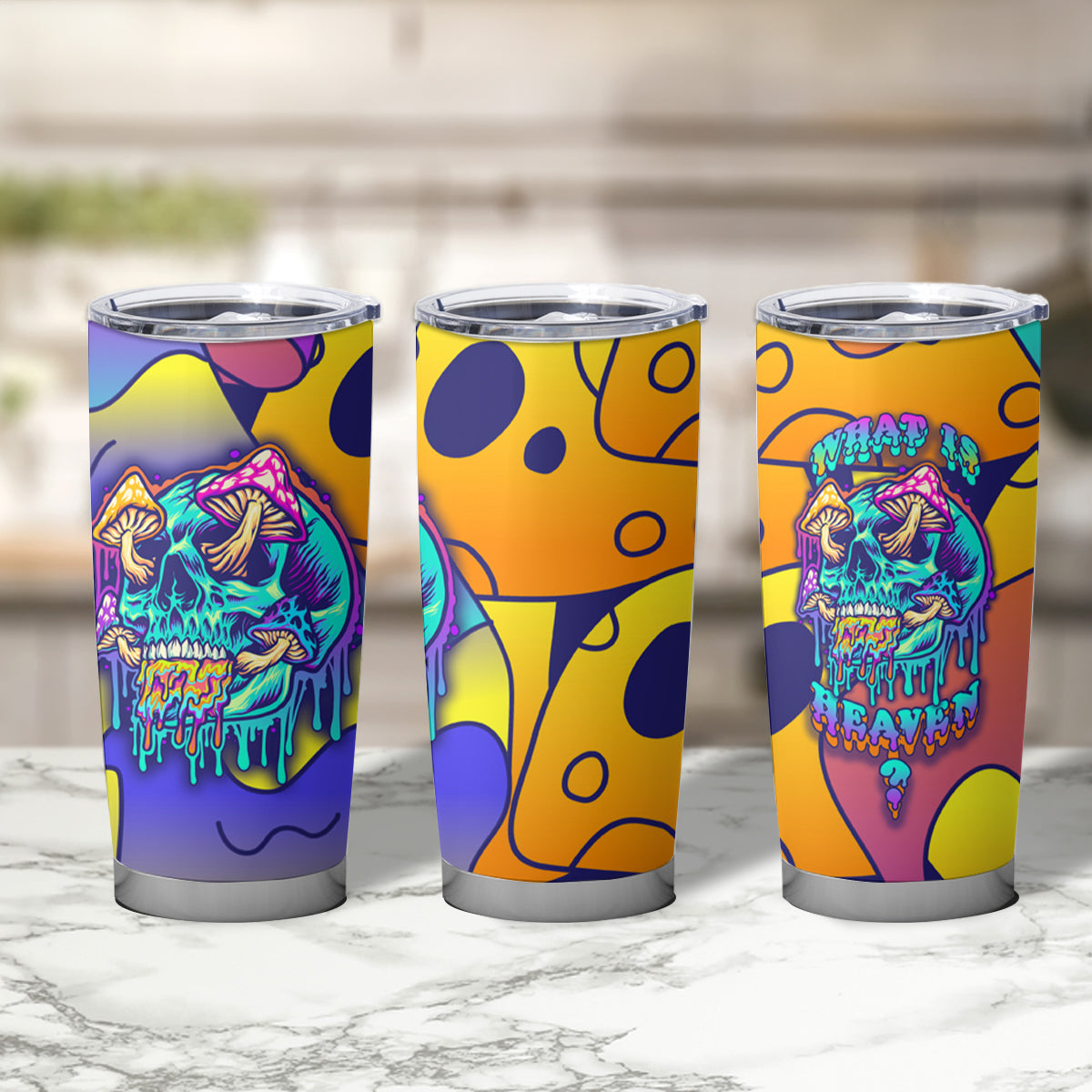 High Feel Skull Tumbler Cup What Is Heaven - Wonder Print Shop
