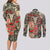 Skull Pattern Couples Matching Long Sleeve Bodycon Dress and Long Sleeve Button Shirts Demon Art - Come With Me - Wonder Print Shop