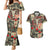 Skull Pattern Couples Matching Mermaid Dress and Hawaiian Shirt Demon Art - Come With Me - Wonder Print Shop