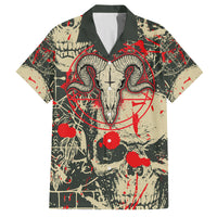 Skull Pattern Kid Hawaiian Shirt Demon Art - Come With Me - Wonder Print Shop