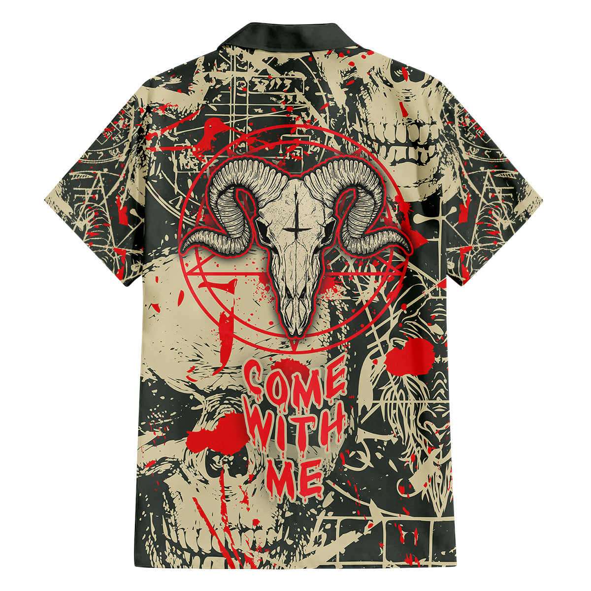 skull-pattern-kid-hawaiian-shirt-demon-art-come-with-me