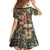 Skull Pattern Kid Short Sleeve Dress Demon Art - Come With Me - Wonder Print Shop