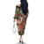 Skull Pattern Off The Shoulder Long Sleeve Dress Demon Art - Come With Me - Wonder Print Shop