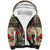 Skull Pattern Sherpa Hoodie Demon Art - Come With Me - Wonder Print Shop