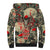Skull Pattern Sherpa Hoodie Demon Art - Come With Me - Wonder Print Shop