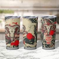 Skull Pattern Tumbler Cup Demon Art - Come With Me - Wonder Print Shop