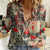 Skull Pattern Women Casual Shirt Demon Art - Come With Me - Wonder Print Shop