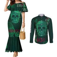 technology-skull-couples-matching-mermaid-dress-and-long-sleeve-button-shirts-warning-erro-404