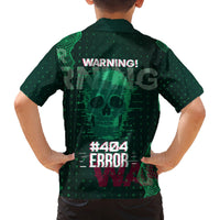 Technology Skull Kid Hawaiian Shirt Warning - Erro 404 - Wonder Print Shop