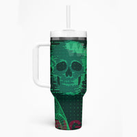 Technology Skull Tumbler With Handle Warning - Erro 404 - Wonder Print Shop