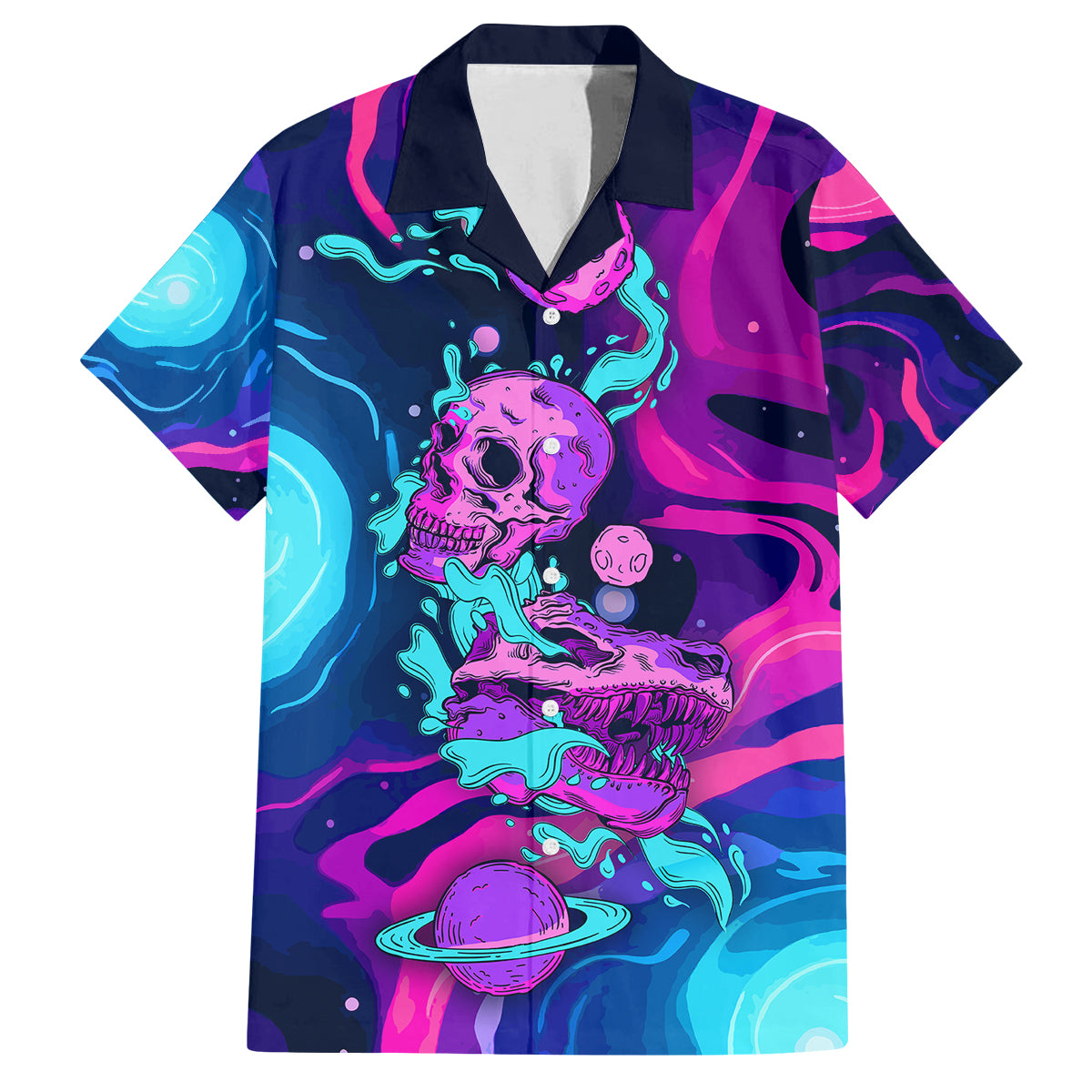 space-skull-kid-hawaiian-shirt-skeleton-color-neon-paint-on-space