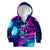 Space Skull Kid Hoodie Skeleton Color Neon Paint On Space - Wonder Print Shop