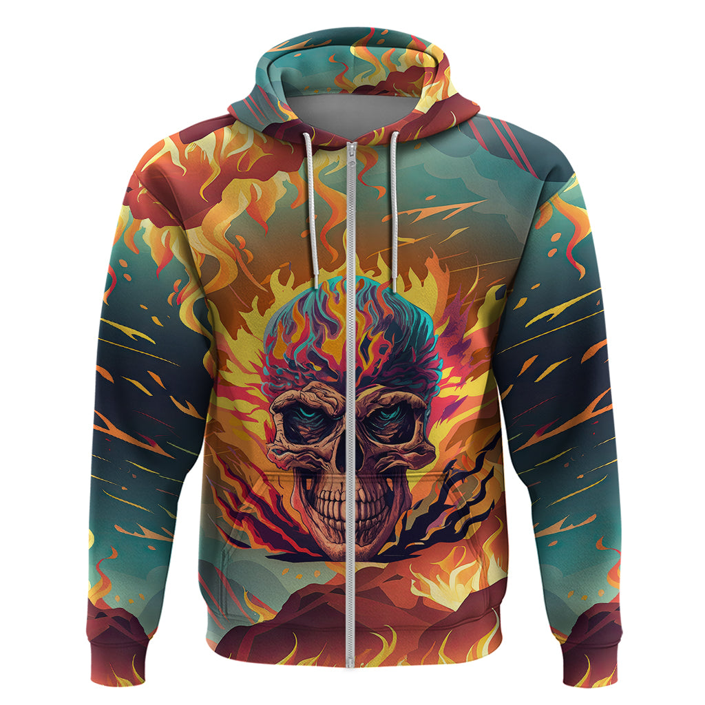 I Can Fix Stupid Bit It's Gonna Hurt Flaming kull Hoodie - Wonder Print Shop