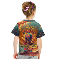 I Can Fix Stupid Bit It's Gonna Hurt Flaming kull Kid T Shirt - Wonder Print Shop