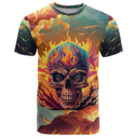 I Can Fix Stupid Bit It's Gonna Hurt Flaming kull T Shirt - Wonder Print Shop