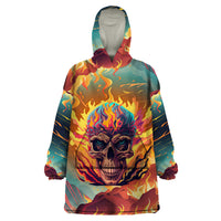 I Can Fix Stupid Bit It's Gonna Hurt Flaming kull Wearable Blanket Hoodie - Wonder Print Shop