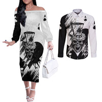 black-joke-skull-couples-matching-off-the-shoulder-long-sleeve-dress-and-long-sleeve-button-shirts-spade-ace-grunge-art