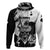 Black Joke Skull Hoodie Spade Ace Grunge Art - Wonder Print Shop