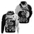 Black Joke Skull Hoodie Spade Ace Grunge Art - Wonder Print Shop