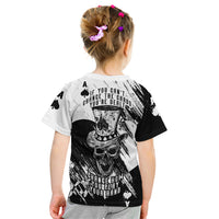 Black Joke Skull Kid T Shirt Spade Ace Grunge Art - Wonder Print Shop