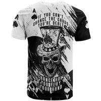 Black Joke Skull T Shirt Spade Ace Grunge Art - Wonder Print Shop