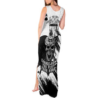 Black Joke Skull Tank Maxi Dress Spade Ace Grunge Art - Wonder Print Shop