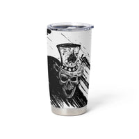 Black Joke Skull Tumbler Cup Spade Ace Grunge Art - Wonder Print Shop