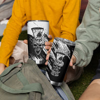 Black Joke Skull Tumbler Cup Spade Ace Grunge Art - Wonder Print Shop