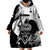 Black Joke Skull Wearable Blanket Hoodie Spade Ace Grunge Art - Wonder Print Shop