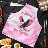 Pink Ribbon American Eagle Apron Breast Cancer Awareness - Be Stronger Than The Storm