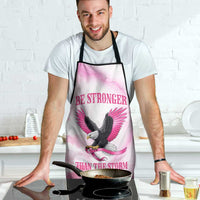 Pink Ribbon American Eagle Apron Breast Cancer Awareness - Be Stronger Than The Storm
