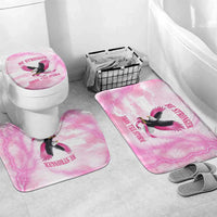 Pink Ribbon American Eagle Bathroom Set Breast Cancer Awareness - Be Stronger Than The Storm