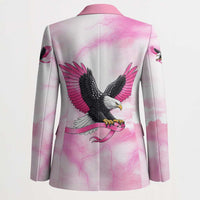 Pink Ribbon American Eagle Blazer Breast Cancer Awareness - Be Stronger Than The Storm