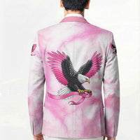 Pink Ribbon American Eagle Blazer Breast Cancer Awareness - Be Stronger Than The Storm