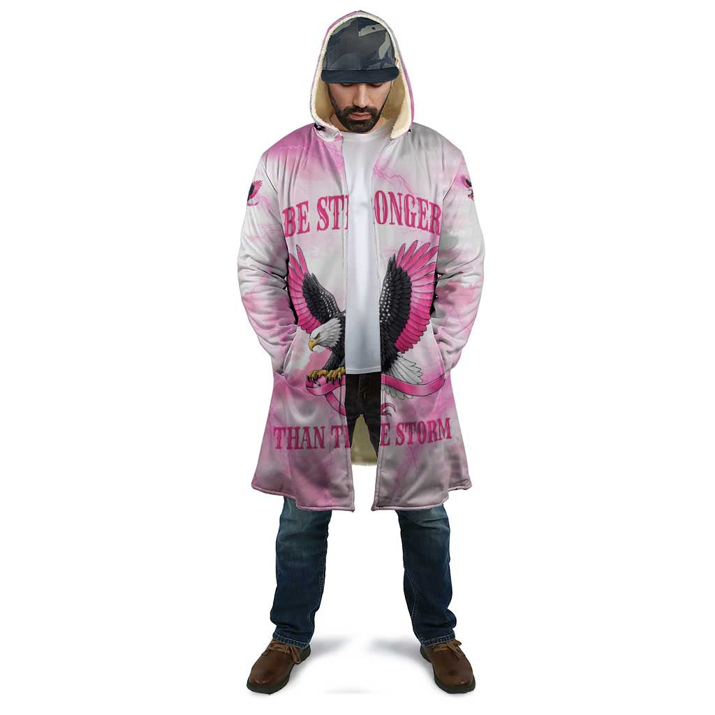 Pink Ribbon American Eagle Cloak Breast Cancer Awareness - Be Stronger Than The Storm